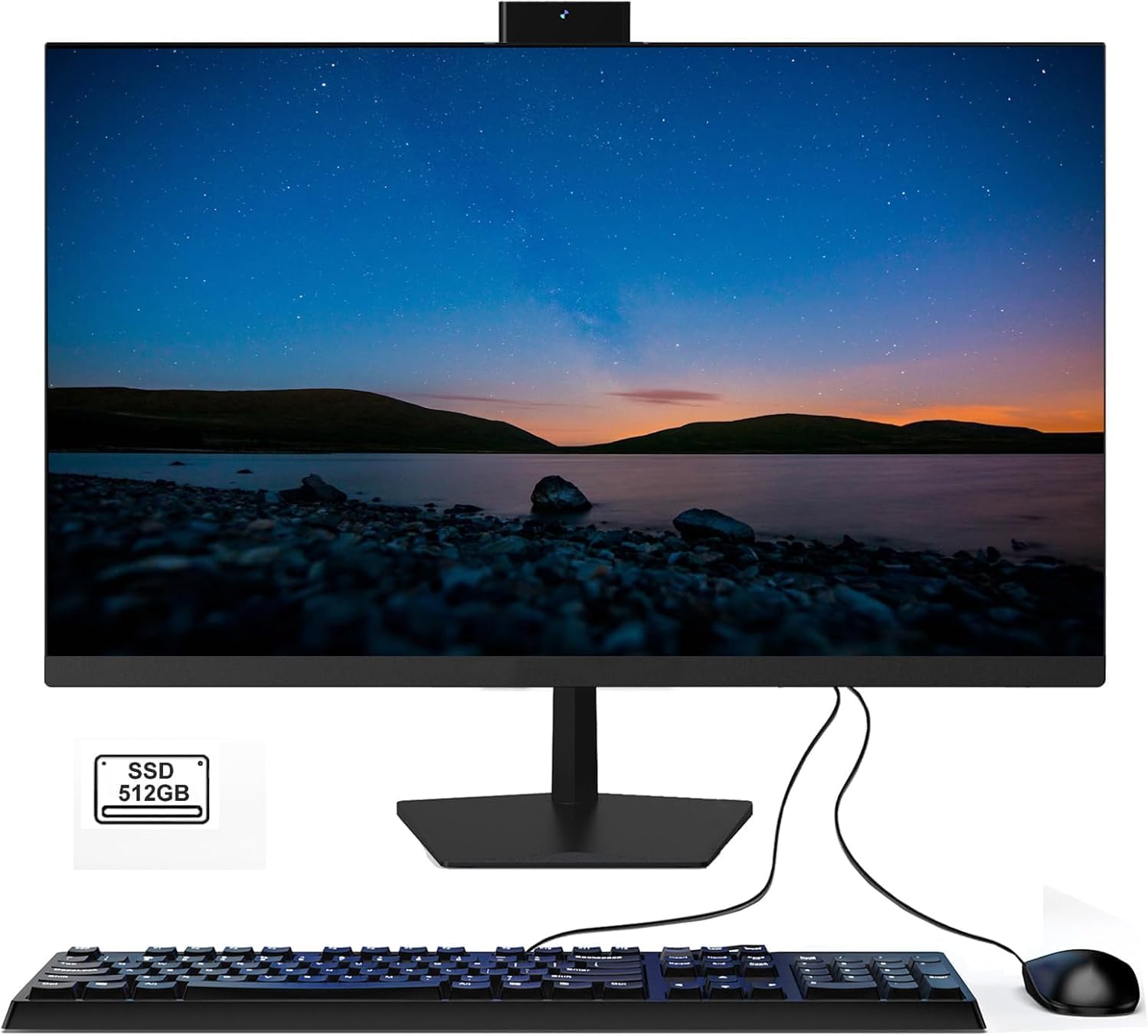 27" All-in-One PC Core i7 Computer 16GB RAM 512GB SSD Desktop (up to 3 ...