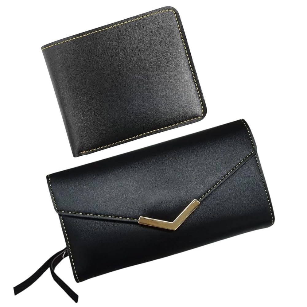 gift for special Anniversary Gift for Couple | Faux Leather Wallet and Women Sling Bag Couple Gift Set | Wedding Anniversary Valentine's Day Gift for Couples for Men and Women (Black)-picture-16