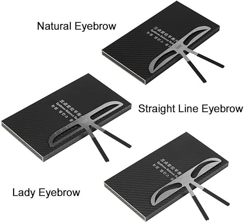 Miniatura 7 de Regla de plantilla de cejas, plantilla profesional de modelado de cejas, plantilla de modelado de bricolaje para definir regla, herramienta de