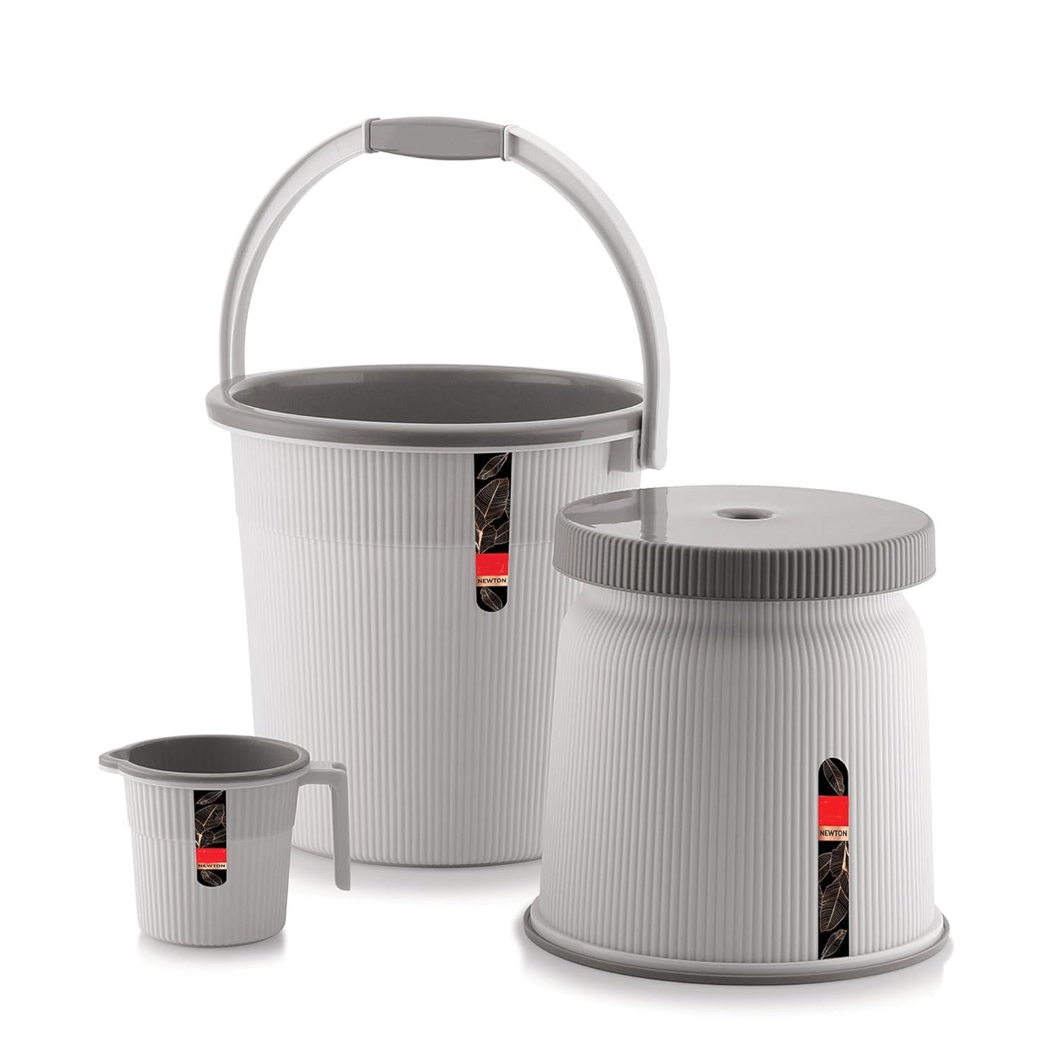 WIAA Bathroom Set with Mug Patla/Stool | Bath Accessory Set (20 Liter Bucket+ 1 Liter Mug+Big Stool) (White) (B0CXLTFH8F) Amazon Price History, Amazon Price Tracker