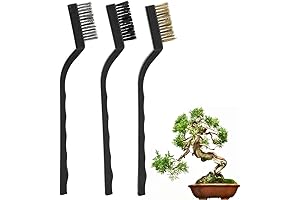 FAMKIT Bonsai Brush for Cleaning Tree Trunk Burr