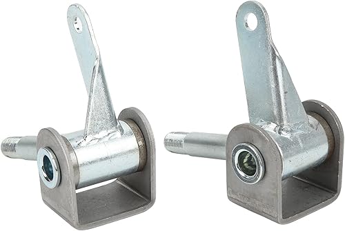 Miniatura 6 de Juego de husillos para Go Kart, 4.5 pulgadas x 5/8 pulgadas, 2 piezas, juego de soporte de husillo de aleación de acero derecho izquierdo para