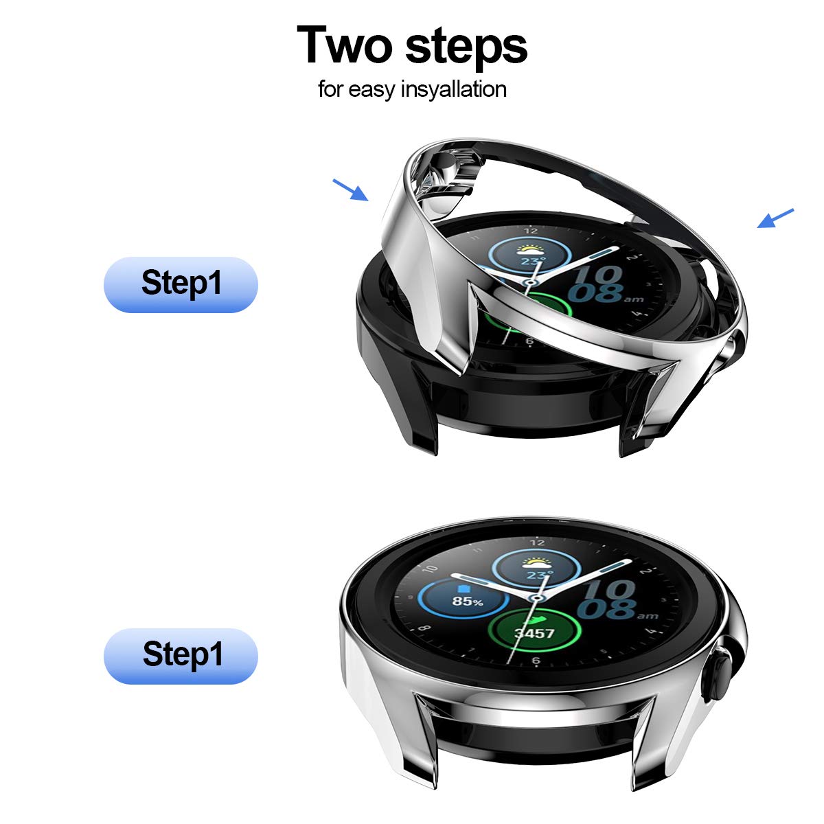 Amazon.co.jp: Samsung Galaxy Watch 3 41mm ケース ソフトケース