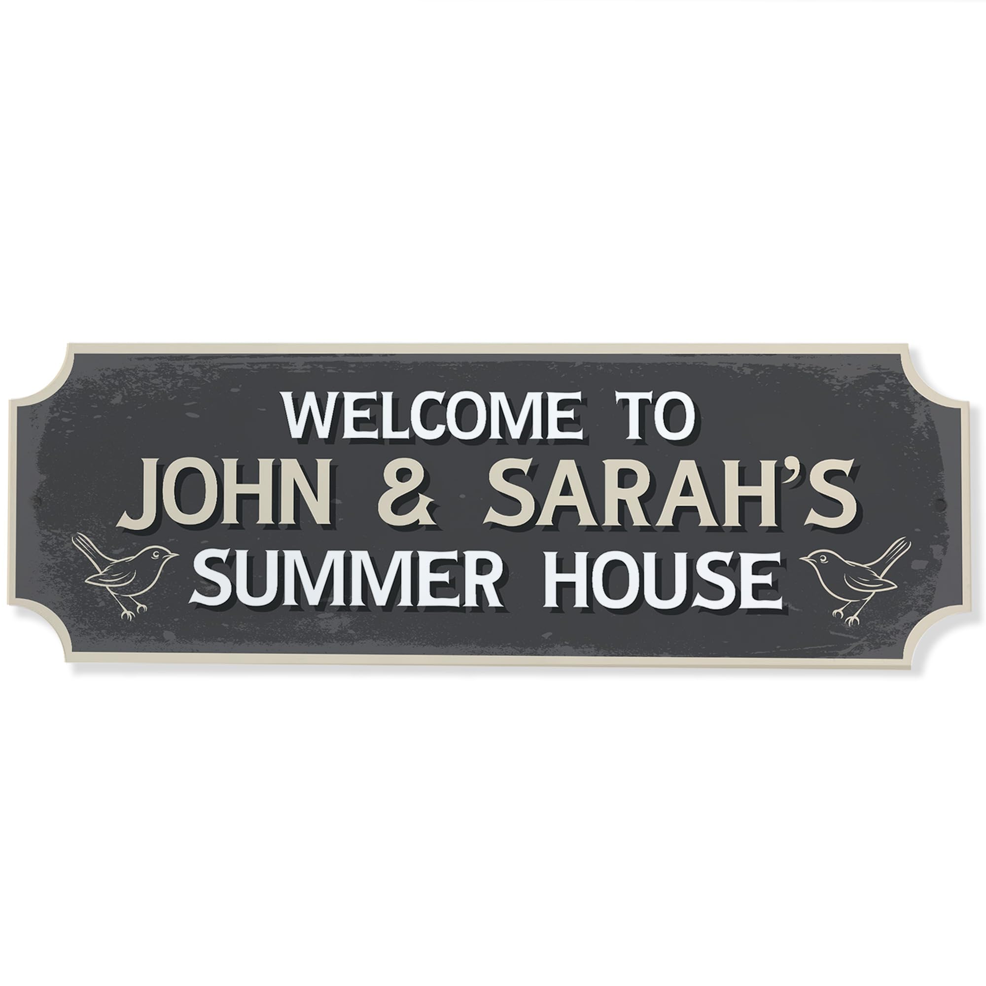Red Ocean Personalised Summer House Sign Outdoor Wall Plaque 30x10cm Garden Shed Home Decor Plaques Summer House Welcome Signs Customised Bar Sign