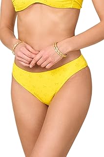Sangallo - Bañador para mujer - Parte baja del bikini - Slip lateral bajo de microfibra Sangallo de color liso