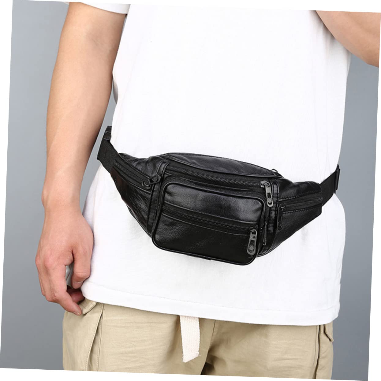 BESPORTBLE De Ceinture En Cuir De Vache Pour Hommes 5 Pièces Pour Téléphone Portable Course À Pied