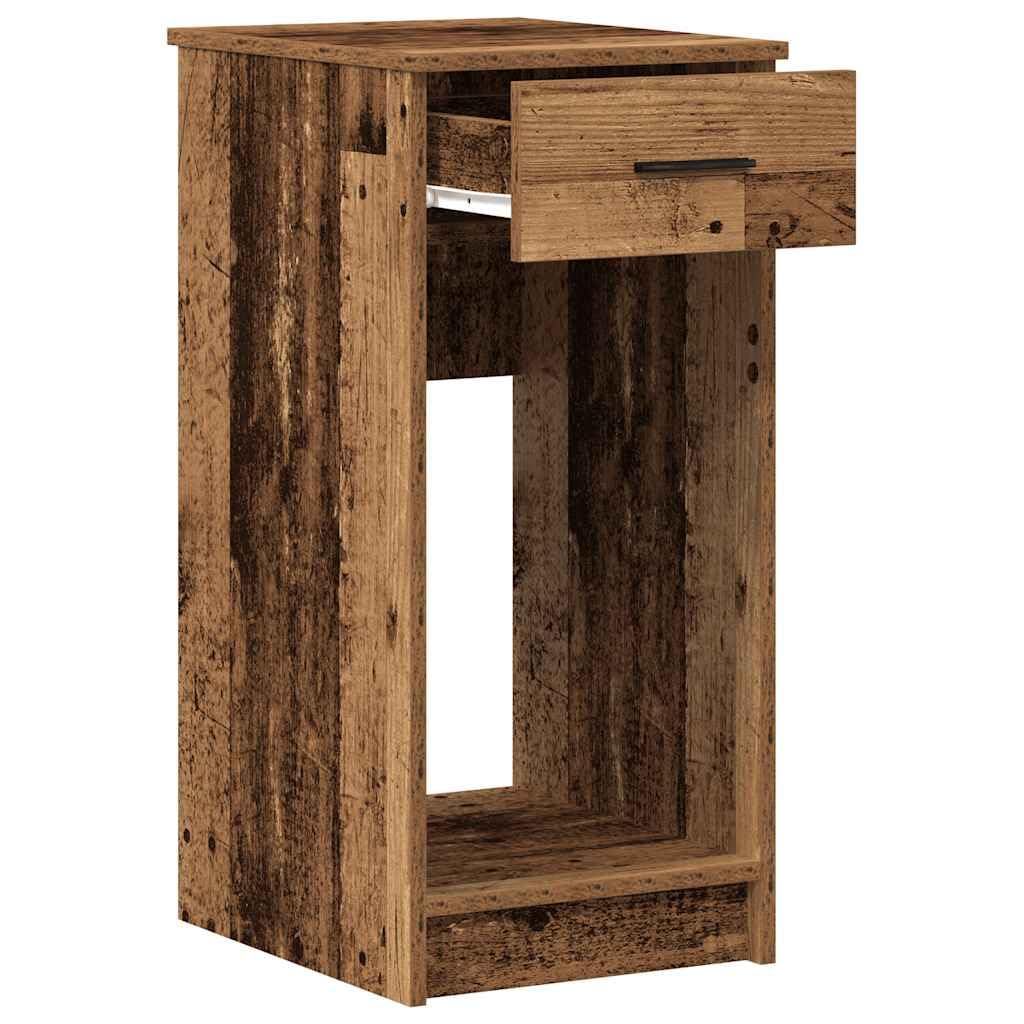 Hothingwell Supporto Torre Computer Legno Ingenierie 35x45x77 cm | Cassetto per caricabatterie, Ripiano per ufficio a casa, scomparto aperto, superficie liscia