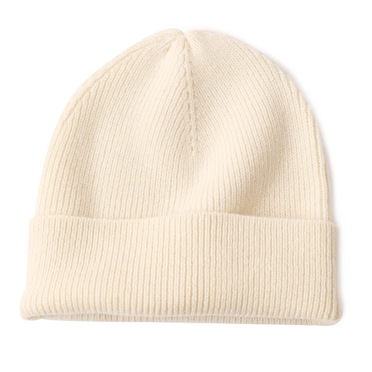 Berretto Invernale Caldo per Bambini, Cappello Maglia di 100% Cashmere Super Morbido per Ragazzi Ragazze, Berretto da Sci Beanie Hat, Cappelli di Protezione per Orecchie, 3-8 Anni, Regalo Caldo White