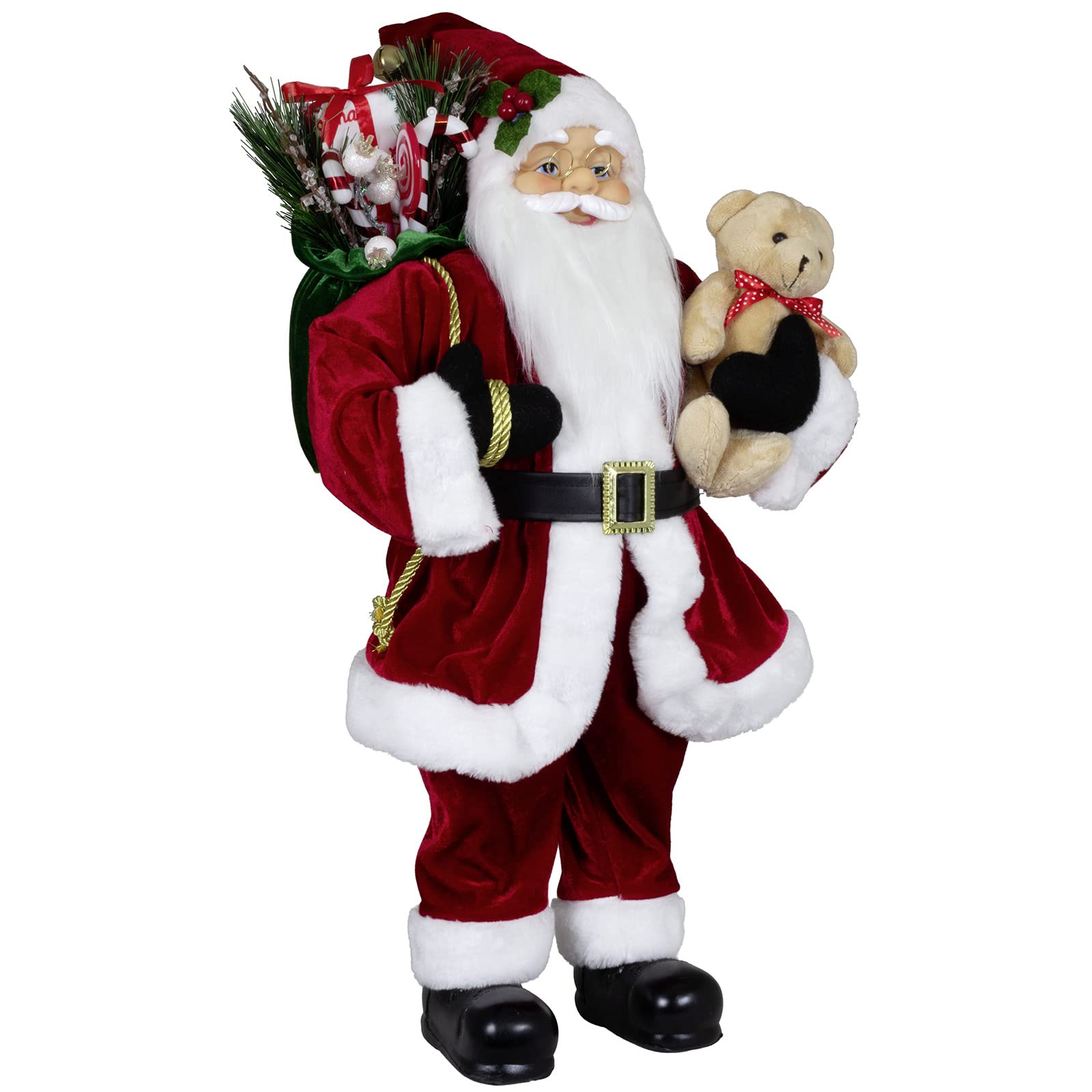 stehender Weihnachtsmann Sander rot Dekofigur groß (60cm)