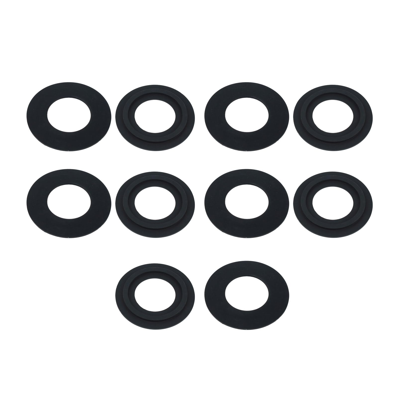 Juego de 10 anillos de sellado de silicona, juntas de goma, arandelas de silicona multiusos para fontanería de fregadero