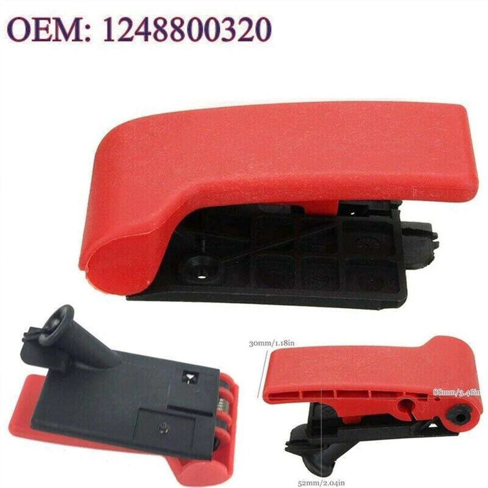 Poignée Déverrouillage Capot Compatible Mercedes SLK R170 SLR R199 - Référence 124-880-03-20