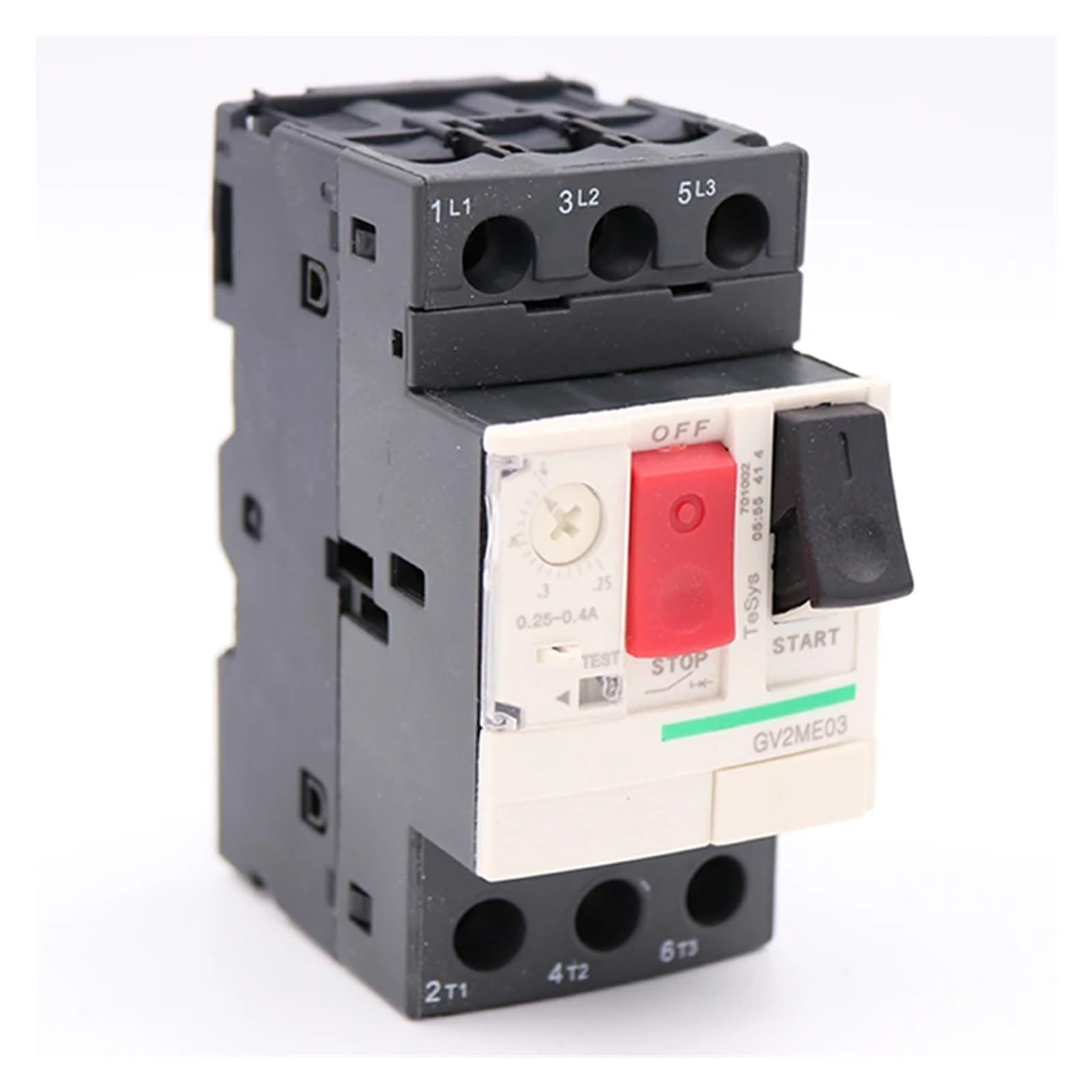AVSBBYEPS GV2ME03 3P 0.25-0.4A Thermal Magnetic Screw clamp Terminal Motor Circuit Breaker