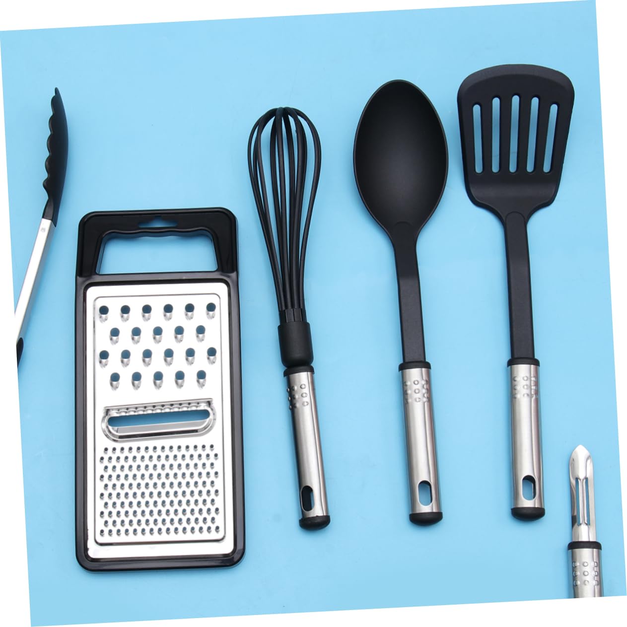 ABOOFAN 24 Pièces matériel de cuisine outils ustensiles antiadhésifs ustensiles de cuisine en acier inoxydable Positionner appareil