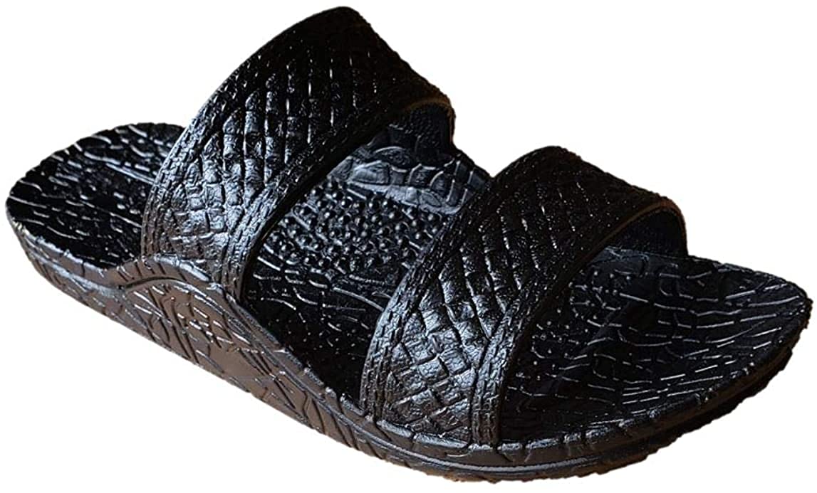 J-Slips Sandals for Women and Men - Comfortable Jesus Jandals for Beach, Summer, and Shower - Waterproof Hawaiian Slides with Arch Support, Sandalias (Lava, W10)