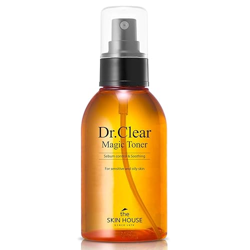 The Skin House Dr.Clear Magic Toner 4.4 fl oz (4.4 fl oz) Sebum Cntrol Calmante/Libre de parabenos, libre de crueldad, cuidado de la piel coreano