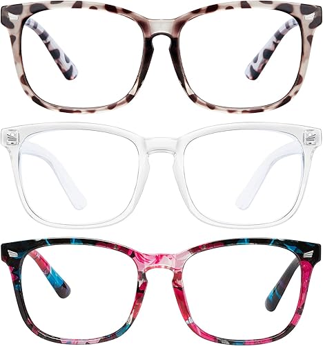 hunsquer - Anteojos de luz azul unisex para computadora