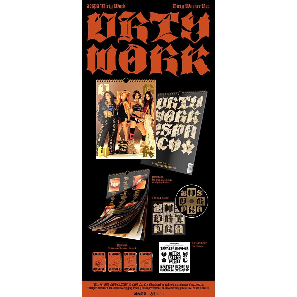 aespa Dirty Work Dirty Worker ver 新品未開封 Dirty Work (Dirty Worker Ver.) – ワーナーミュージック・ストア