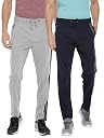 Force NXT Super Combed Cotton Mens Pack of 2 Solid Track Pant gallery image