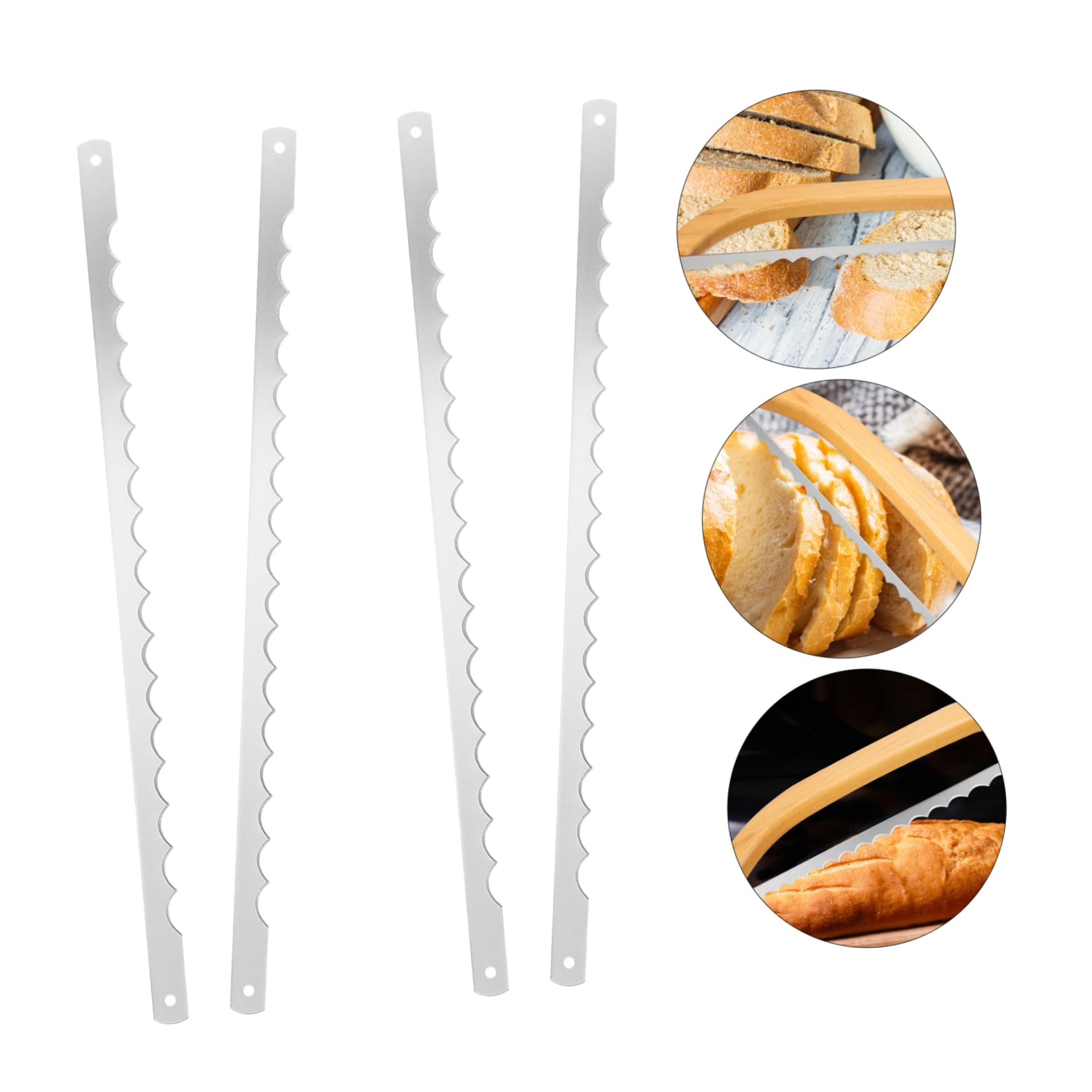 COLLBATH Lot De 5 Lames De Rechange Pour Machine À Et Trancheuse En Acier Inoxydable 4 Pièces X 5