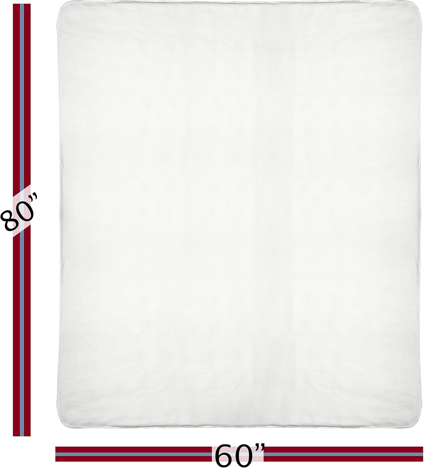 Hottest Sales Soft Plush Weighted Blanket 15 Pound with Machine Washable Ultra-Soft Fabric Cover (Cream White)