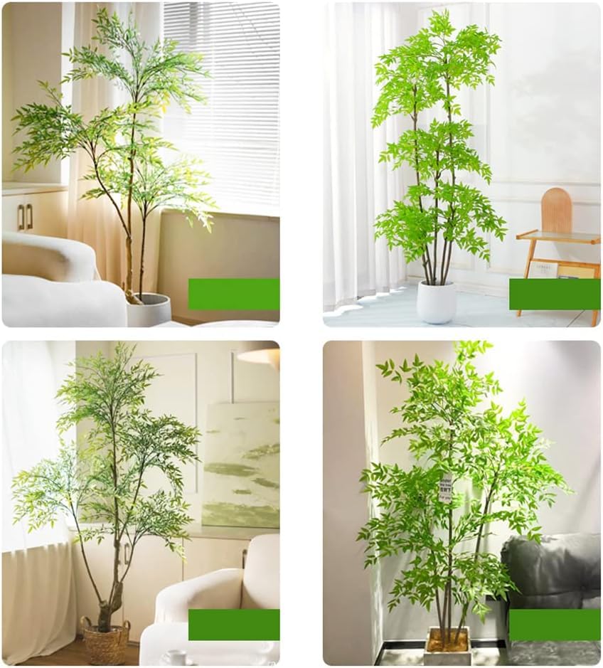 Amazon｜人工観葉植物 150 センチメートル/4.9 フィート人工木人工竹の
