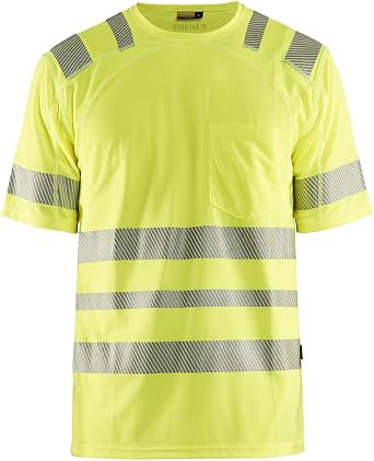 Blaklader Mens 3490 US Hi-Vis Yellow SS T-Shirt