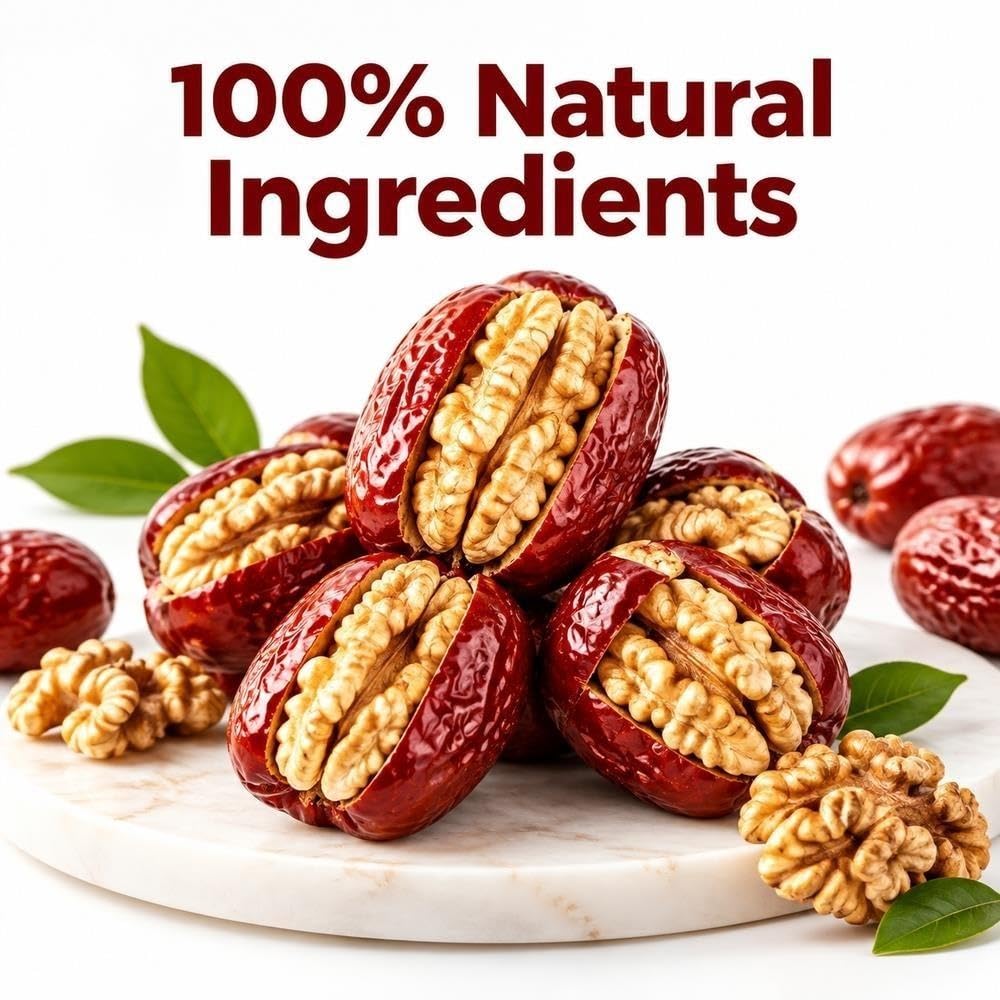 Snack alle noci ripiene di datteri rossi 500g