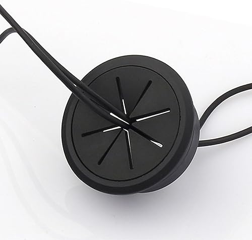 Miniatura 5 de OZXNO - Kit de 5 ojales y sierra de agujero de escritorio de 2 pulgadas, cubierta flexible de 1.969 in para agujeros de cable de escritorio con