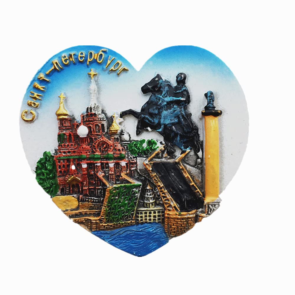 Muyu Magnet St. Petersburg Russia 3D Fridge Magnet Souvenir Gift Polyresin Craft Magnetic Sticker Collection