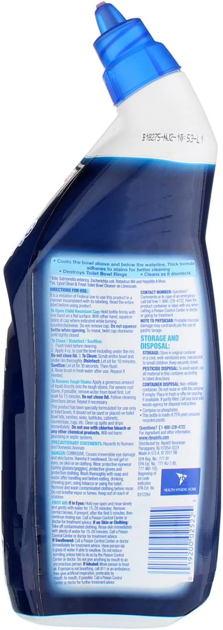 Lysol Power Toilet Bowl Cleaner Value Pack, 2 Count (Pack of 2) 2