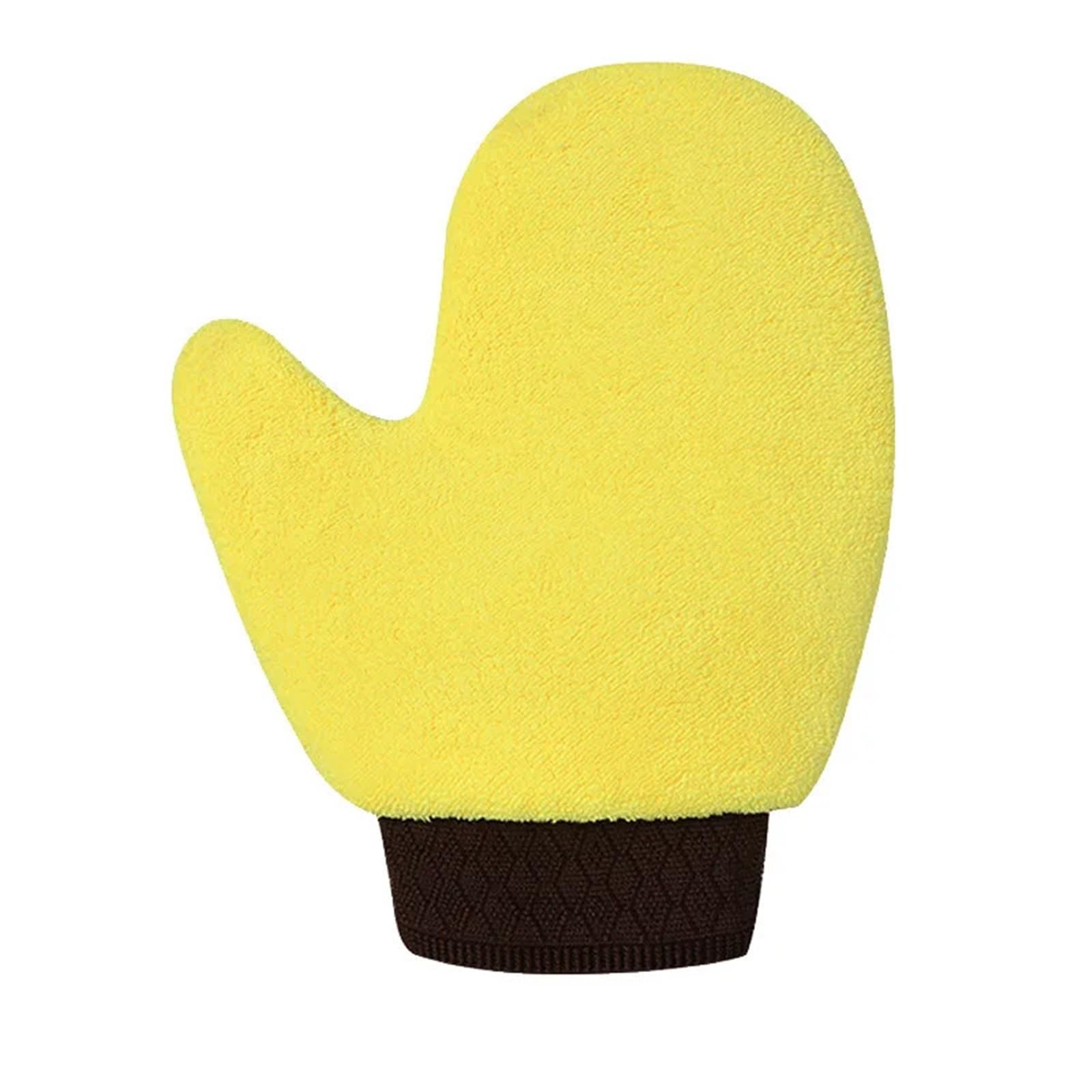 HEUchuan Fleece Car Wash Gloves 2Pcs Car Washing Gloves Double Sided Coral Fleece Thickened Super Absorbent Wiping Cleaning Tools
