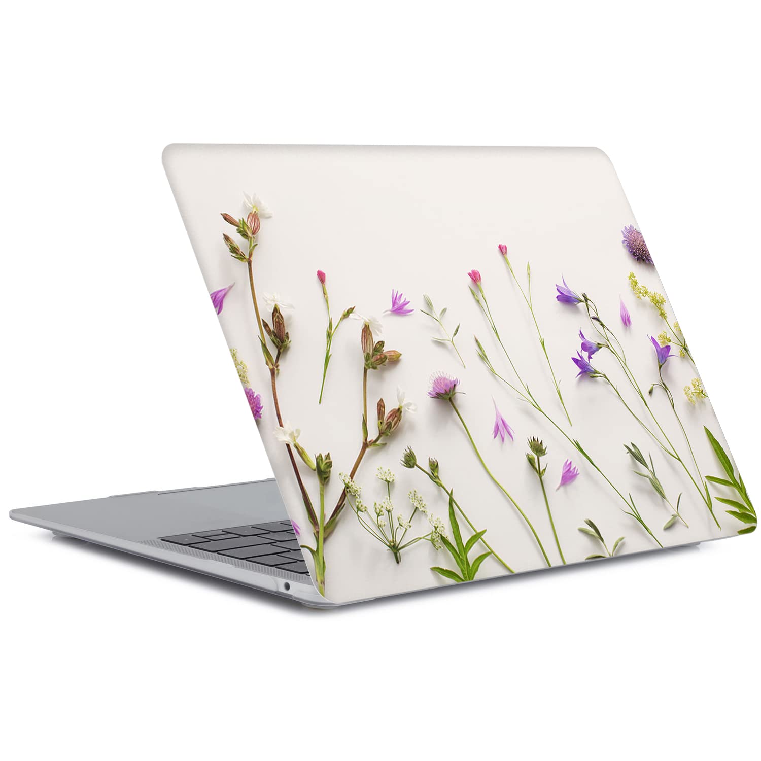 Coque Compatible avec MacBook 12 Pouces 2017 2016 2015 Version A1534 avec Retina Display, Étui Rigide Protecteur en Plastique et Housse de Clavier, Floral