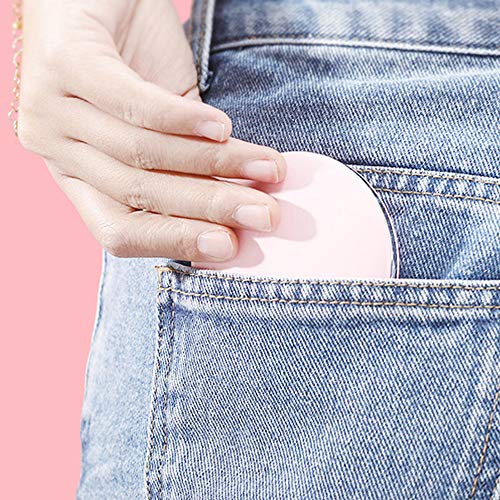 Tomshin 1X / 3X espelho de maquiagem com luz de ampliação luz mini redondo portátil LED espelho de m