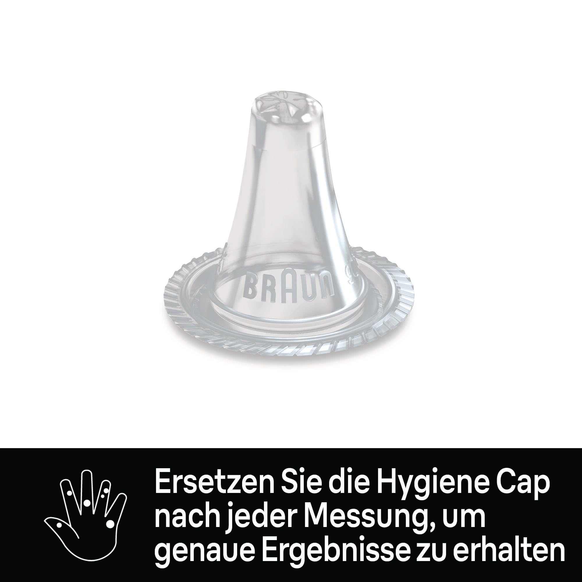 Braun ThermoScan 3 Ohrthermometer | Schnelle 1-Sekunden-Messung | Akustische Fieberanzeige | Digitaldisplay | Baby- und kleinkindfreundlich | Die #1 Marke bei Ärzten(1) | IRT3030WE