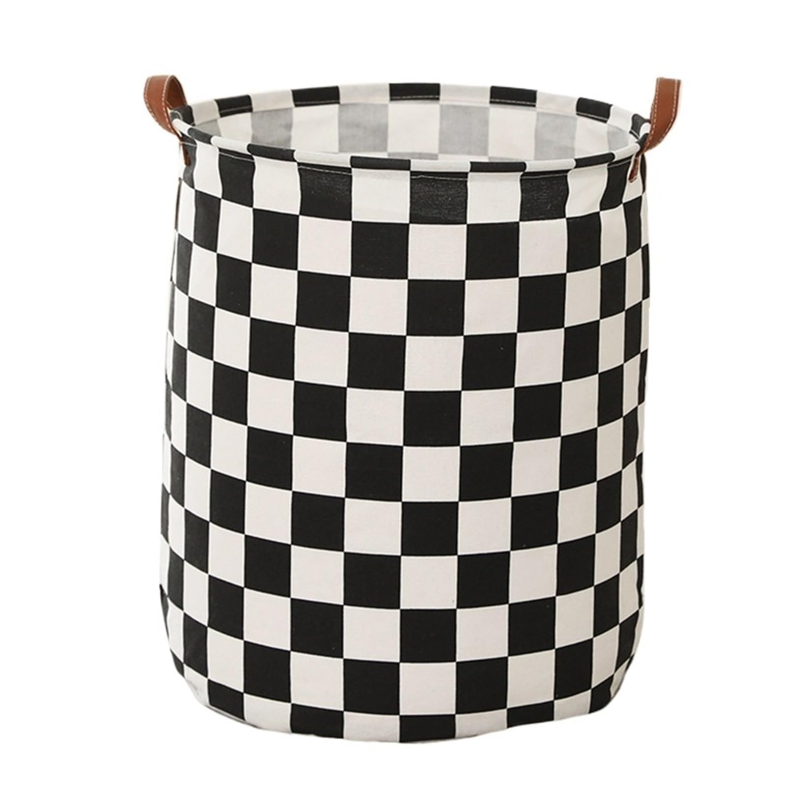 Foldable Laundry Basket Household Dirty Clothe Baskets Leather Handle Storage For Bathroom For Bedroom(Color3,S)