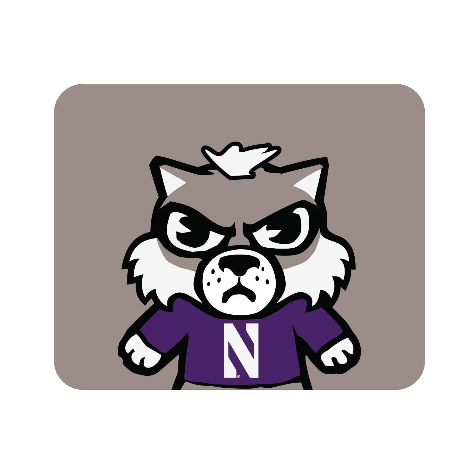 OTM Essentials Northwestern University Standard Fabric Mouse Pad, Desk Accessories, Standard Fabric Gaming Mouse Pad, Tokyodachi Cropped