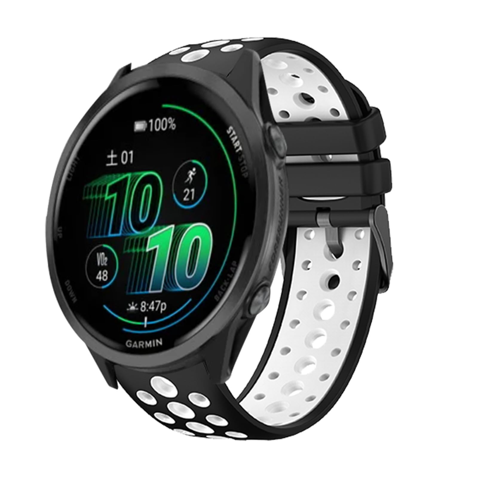 Amazon.co.jp: Garmin forerunner 570 47mm 用 バンド 時計バンド 防水