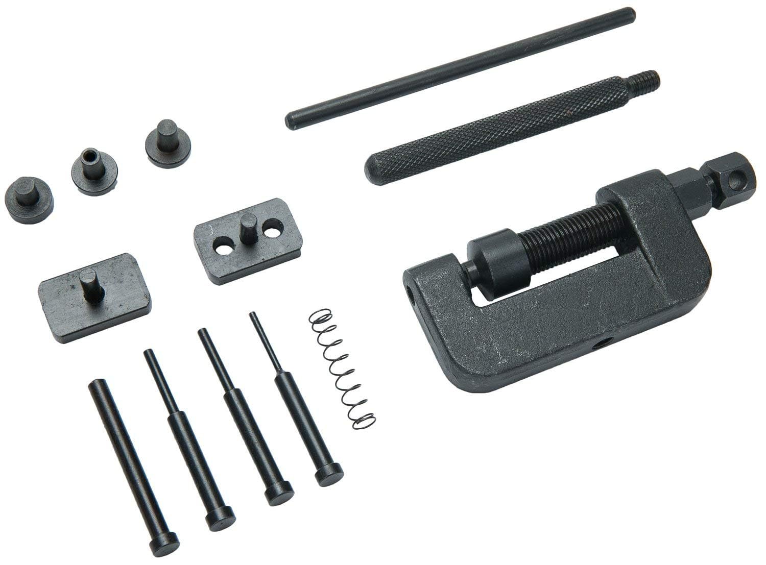FreeTec Lot de 13 outils de rivetage pour chaînes de moto et chaînes de distribution