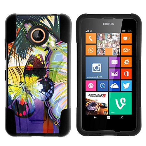 TurtleArmor | Compatible with Nokia Lumia 635 Case [Gel Max] Combo Hybrid Case
