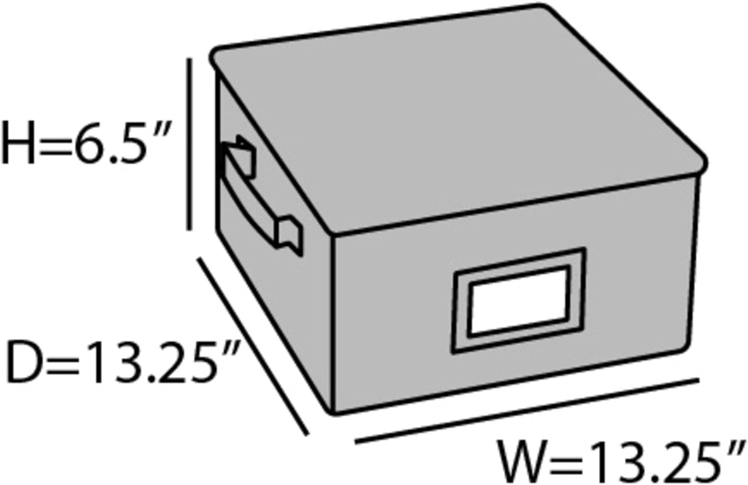 Covermates Keepsakes China Cups and Coffee Mugs Storage Box - Stackable, Reinforced Handles, China Storage, Red Heather
