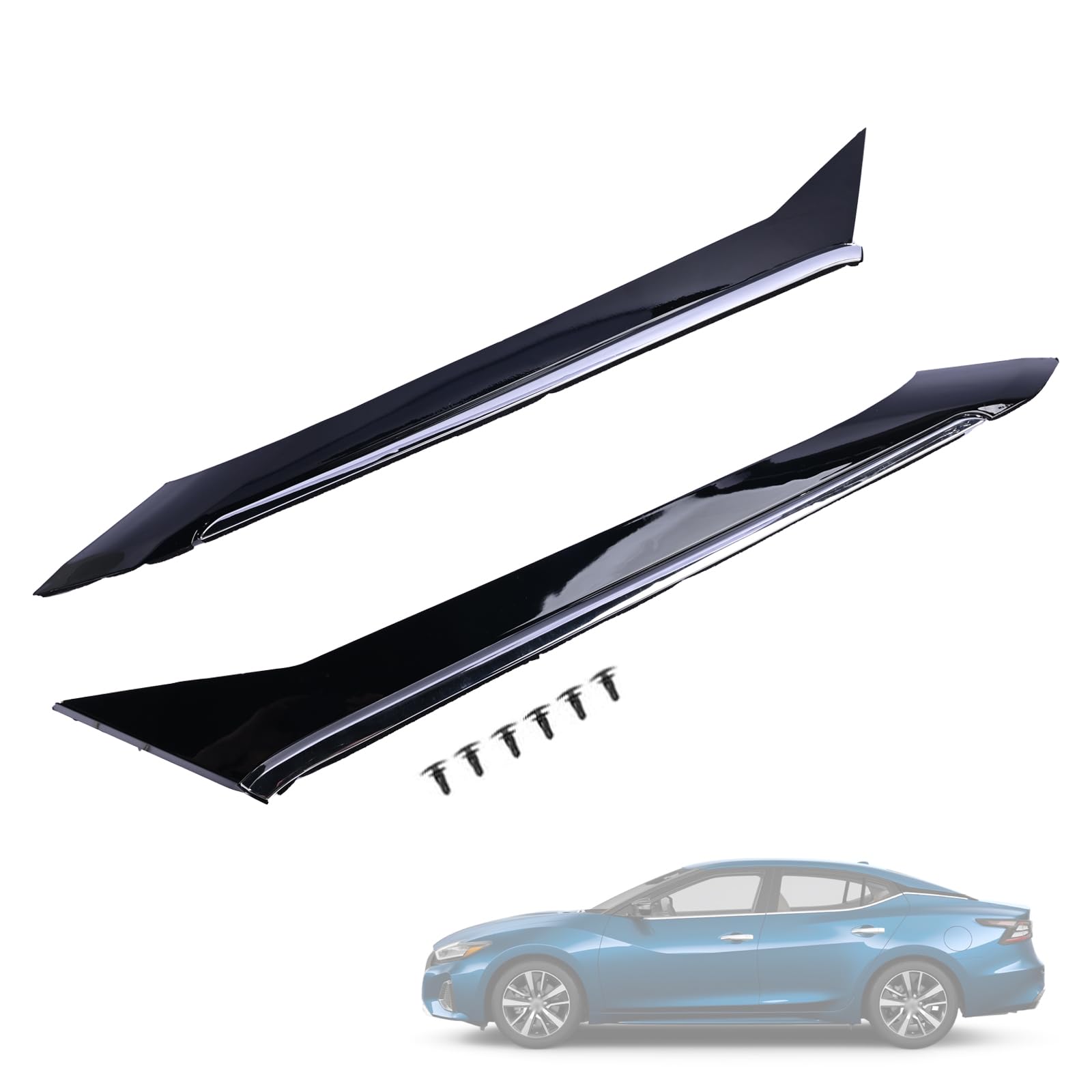 Photo 1 of Getfarway A Pair C- Pillar Trim Molding 788739DJ1A 788739DD0A 78873-4RA0A Compatible with Nissan Maxima 2016-2021 Rear Left Driver Side Body Molding Panel Black