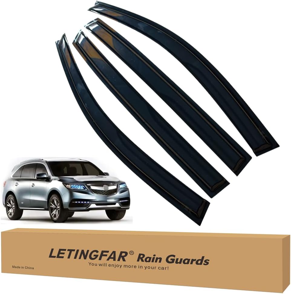 Window Visors Rain Guards for Acura MDX 2014 2015 2016 2017 2018 2019 2020 2021 Accessories, Wind Deflectors Vent Shades for Acura MDX E117-for-Acura-MDX-14/21