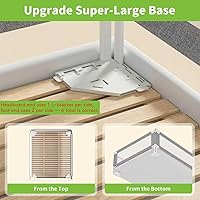 Vista 2 de Barandilla de cama de 3 piezas de tamaño individual para niños pequeños, protector de riel ajustable para cama de bebé, riel de seguridad para cama