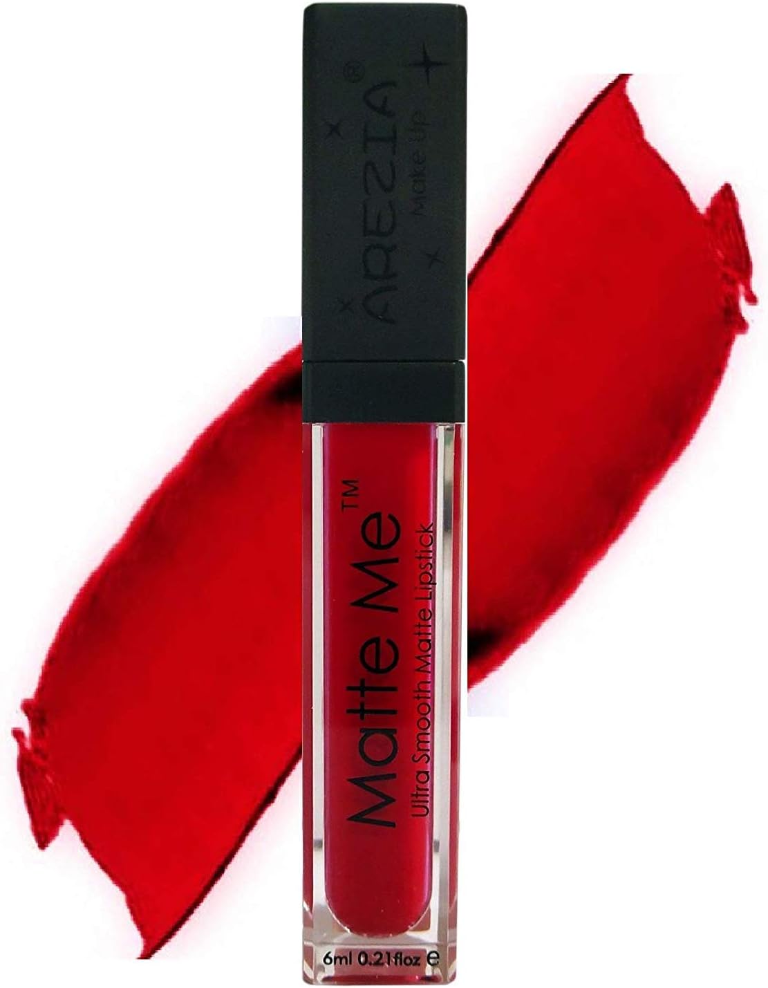 Arezia Matte Me Ultra Smooth Matte Lipstick Lip Gloss, Red, 6ml
