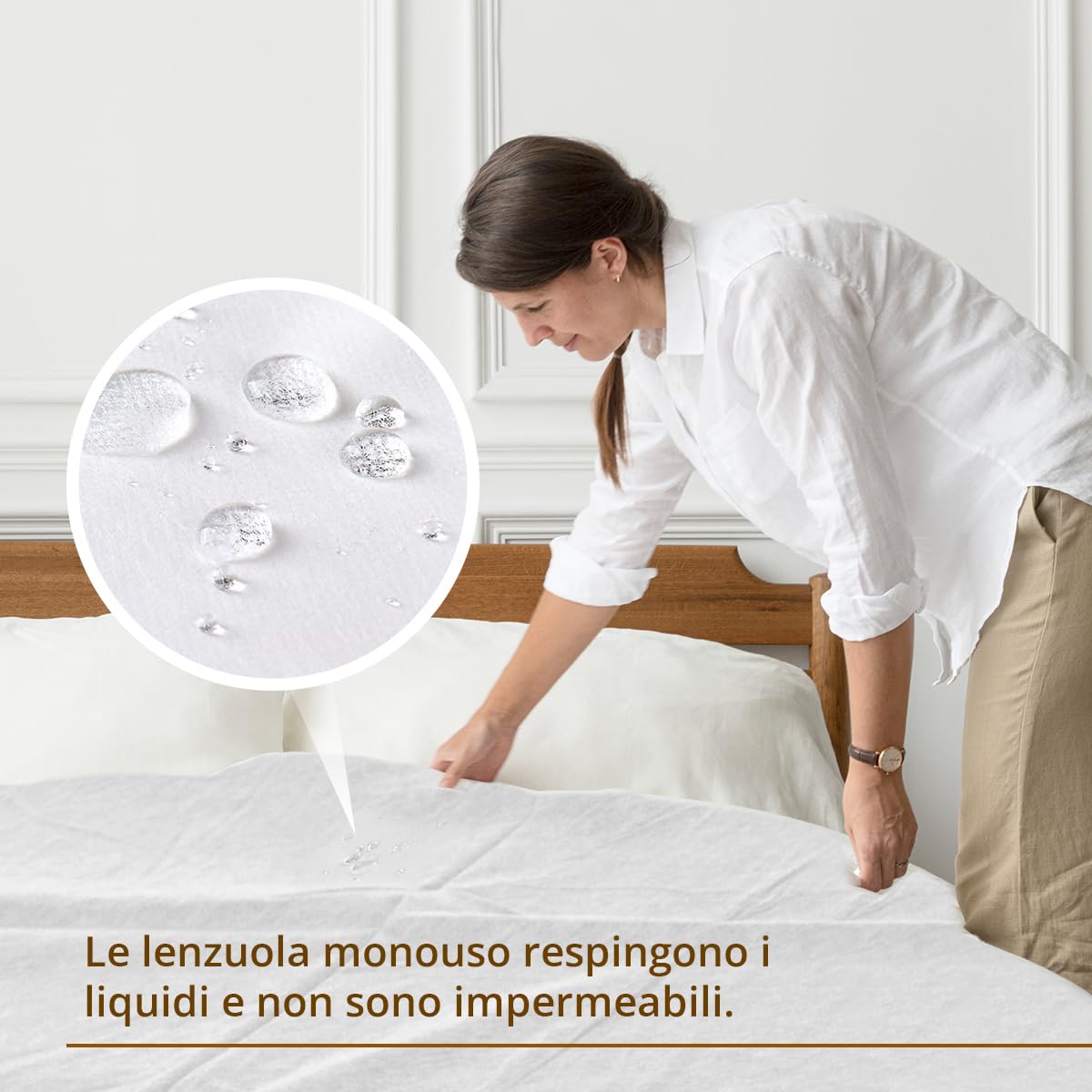 XARA Lenzuola letto regolabili in TNT usa e getta 80 x 210 cm - 20 g - Confezione da 20 - Lenzuola usa e getta Barella da massaggio, 100% riciclabili, idrorepellenti