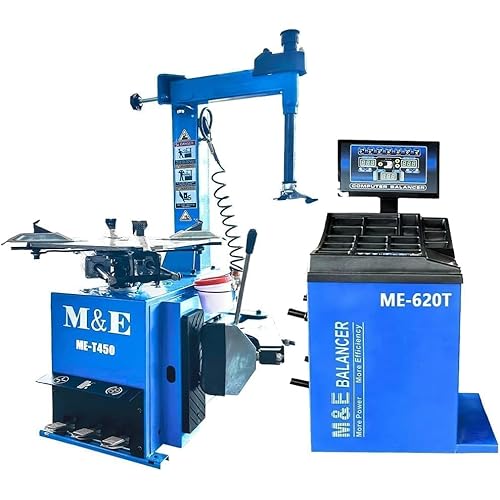 KATOOL ME-T450+B620 Tire Changer and Wheel Balancer Combo Professional Garage Equipment for Tire Repair & Mounting (ME-T450+ME-B620)