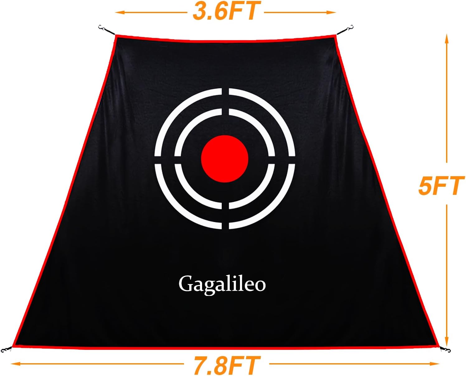 Gagalileo Golf Target Cloth: Protective Net Portable Easy Setup with S-Hooks & Ropes Indoor Outdoor Practice All Golfers Training Accuracy for Backyard Garage