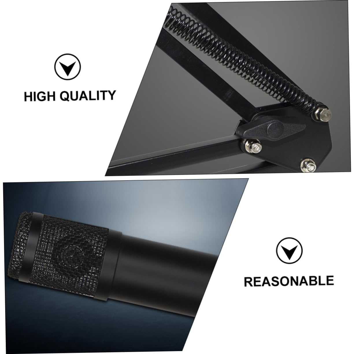 1 Satz USB Kondensatormikrofon mit Einstellbarem für und Aufnahme für Gaming und Podcasts Plug and Play Präzise Klangaufnahme Kompatibel mit Pc und Laptops