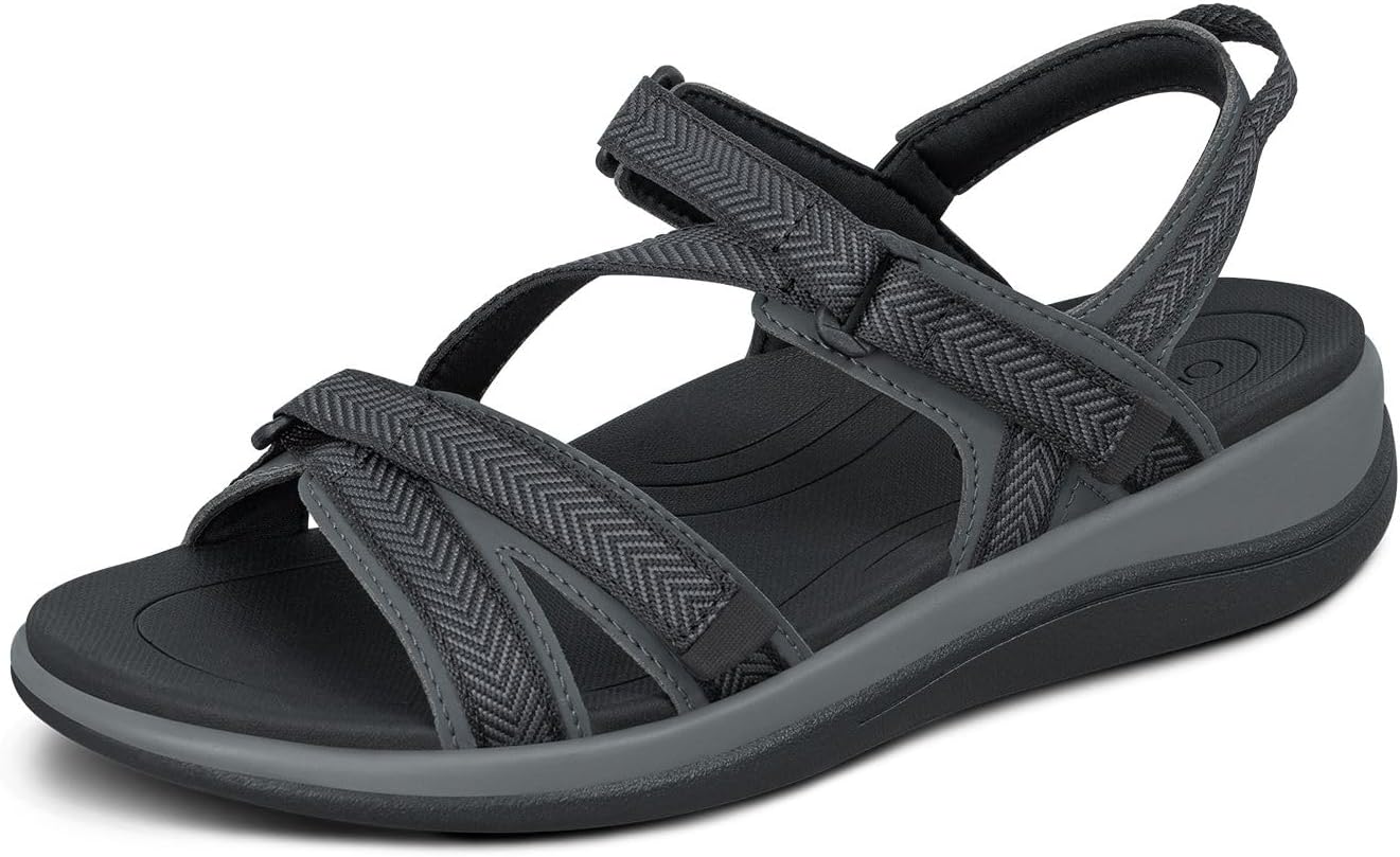 Orthofeet Women's Orthopedic Lake Adjustable Water-Friendly Sandal