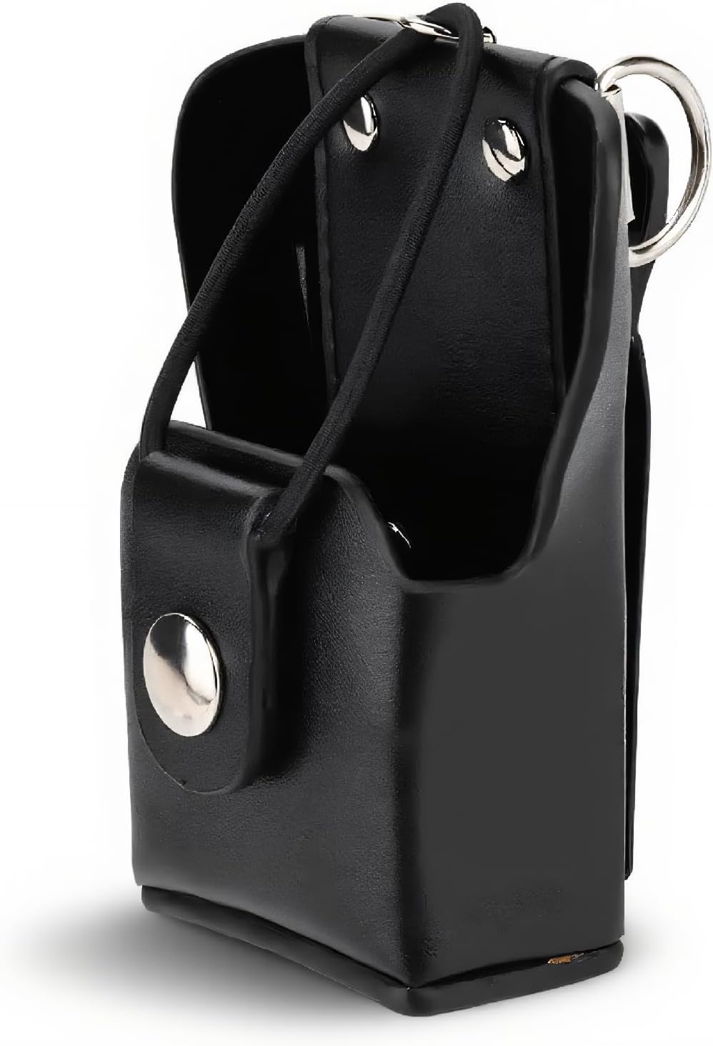 Leather Case Cover Carrying Holder Holster for GP328plus/GP338plus/GP344/GP388 Walkie Talkie Radio with Lanyard & Back Clip